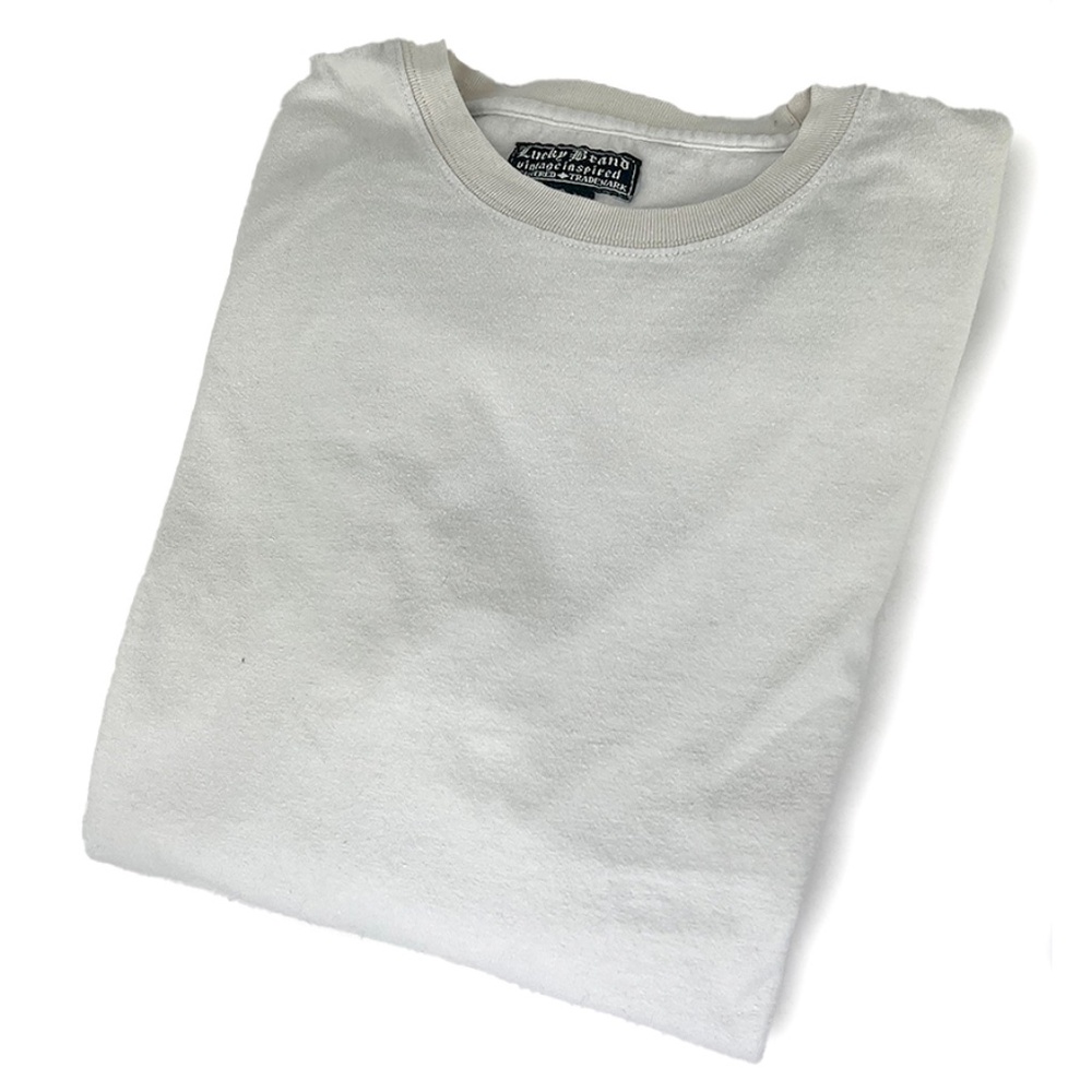Lucky Brand "Live Free" Long Sleeve Vintage T-Shirt